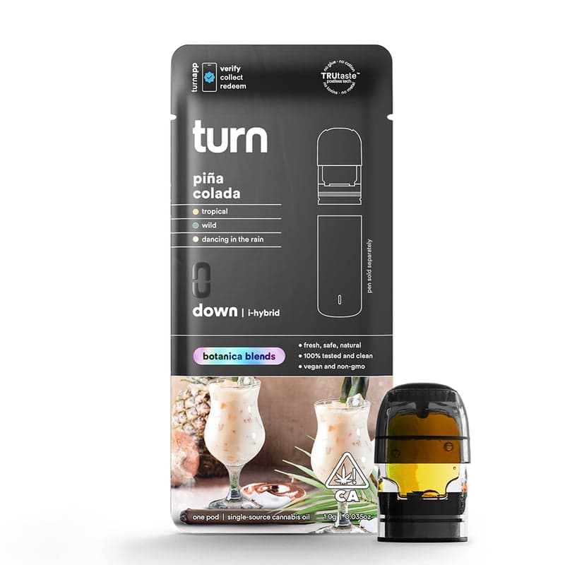 Turn Vapes Havana Colada Turn Disposable Vapes - 1 Gram Vape Carts cannabis