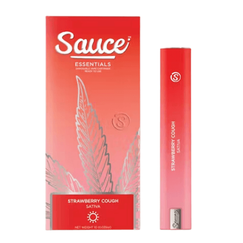 Strawberry Cough Vape Carts by Sauce Essentials, $39.00