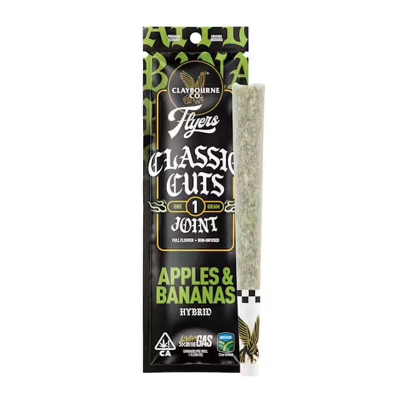 Claybourne Co. Apples n Banana Flyers Claybourne Co. Preroll - 1 Gram Pre-Rolls cannabis