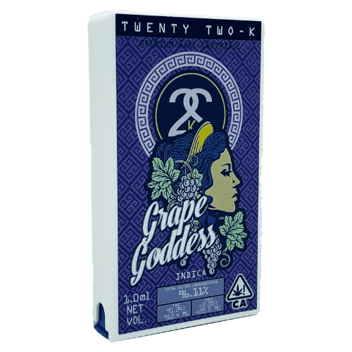 22K Grape Goddess Vapes - 1 Gram Vape Carts cannabis