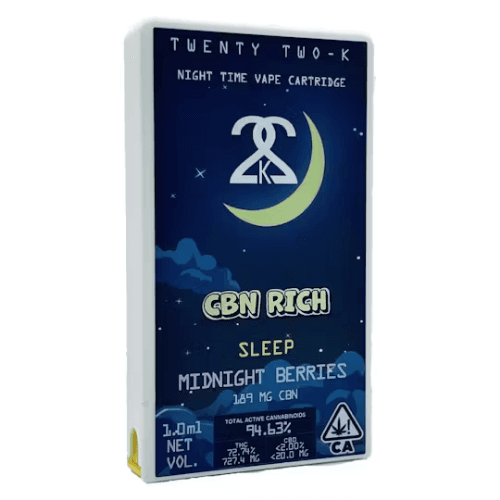 22K Midnight Berries Vapes - 1 Gram Vape Carts cannabis