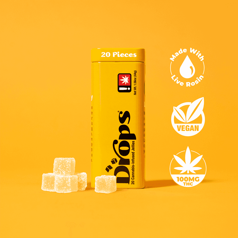 Lemon (Active) Edibles by Drops Cali, $14.00