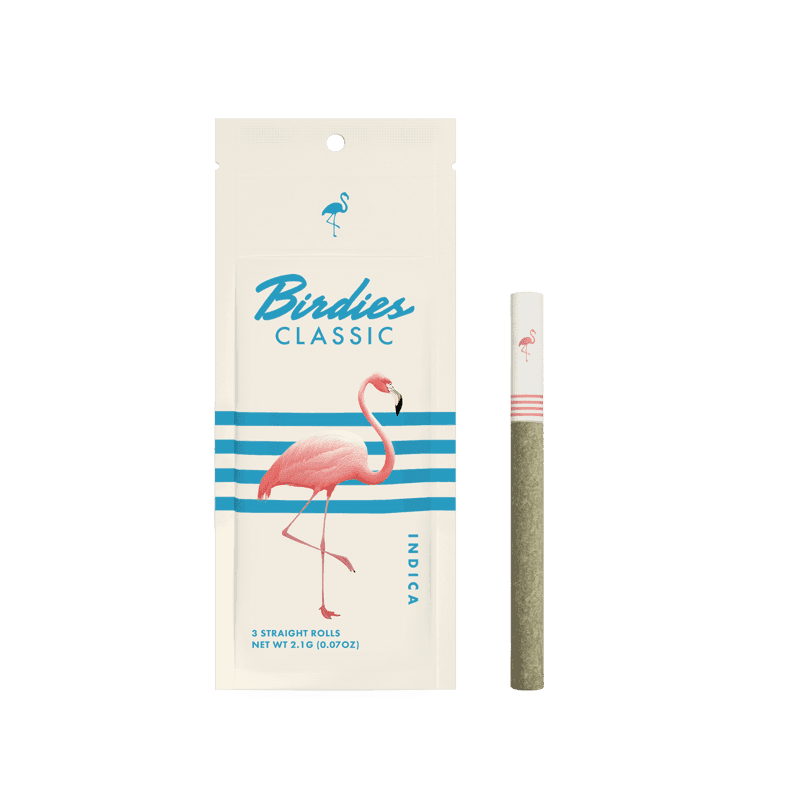 Indica Classic Pre-Rolls by Birdies, $11.00