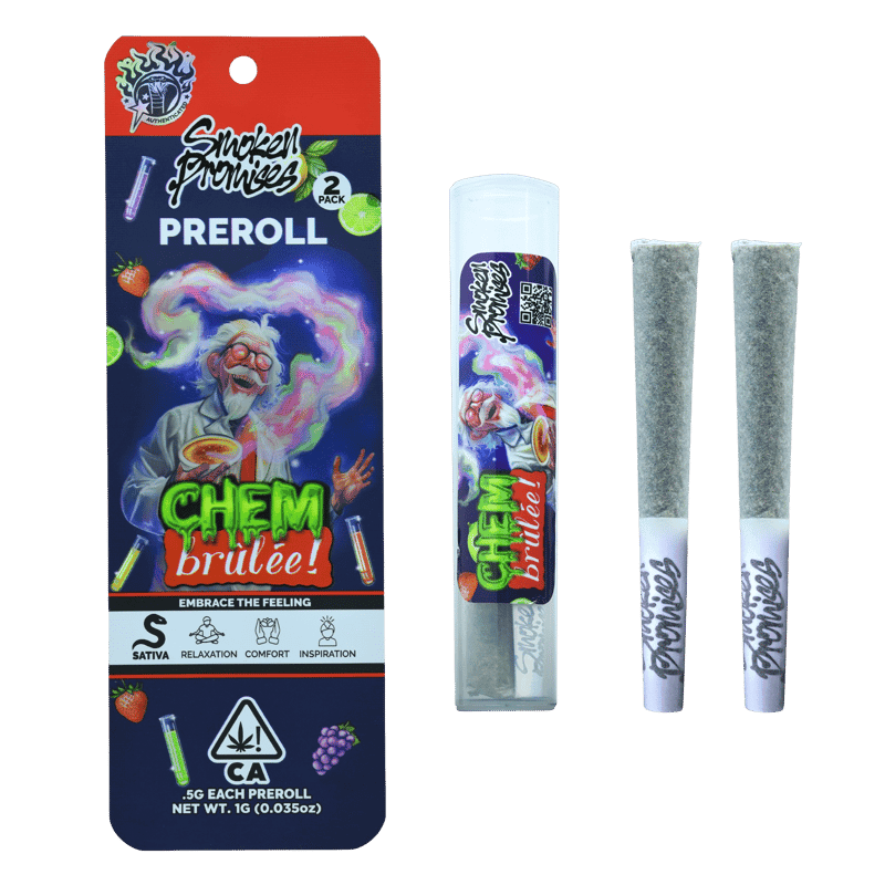 Chem Brulee Pre-Rolls by Smoken Promises, $9.00