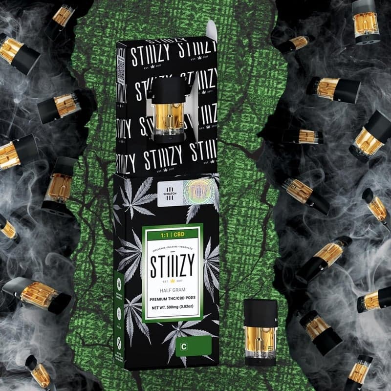 Stiiizy CBD Juicy Melon Liiil Disposables - 0.5 Grams Vape Carts cannabis