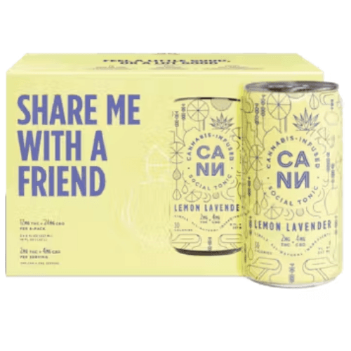 Lemon Lavender Beverages by CANN Beverages, $25.00