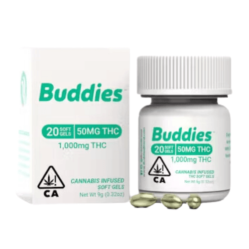 Buddies 50mg 20ct Capsules Tincture cannabis