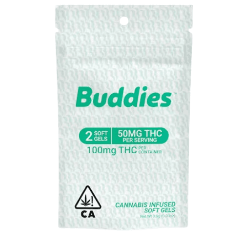 Buddies 50mg 2ct Capsules Tincture cannabis