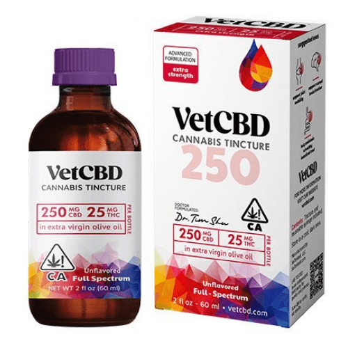 CBD 250mg/ THC 25mg Tincture by Vet CBD, $43.00