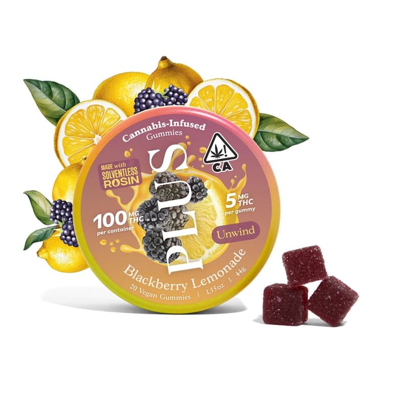 Blackberry Lemon Unwind Edibles by Plus, $19.00