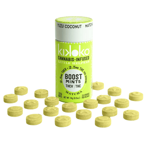 Kikoko 20pk Boost 1:1 THCV Mints Little Helpers Edibles cannabis