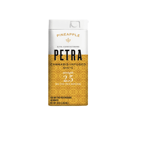 Kiva Pineapple Petra Mints Edibles cannabis