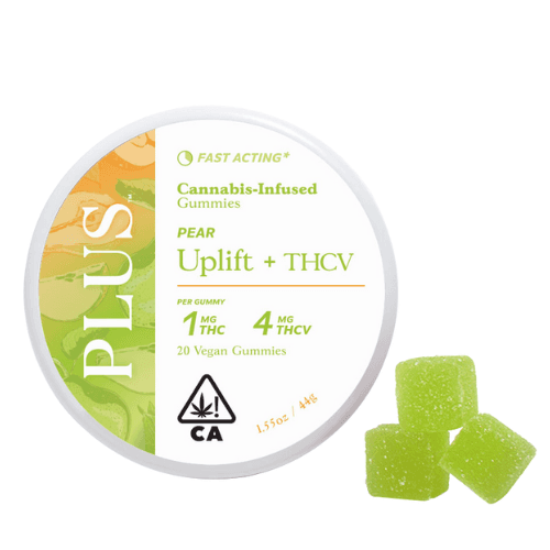 Pear 4:1 THCV/THC Edibles by Plus, $24.00