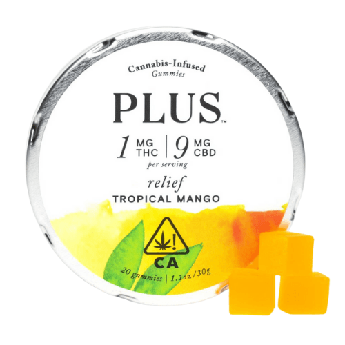 Tropical Mango 10:1 Relief Edibles by Plus, $22.00