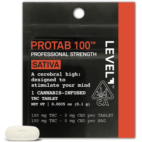 Level 10pk Sativa Protab 100 Tablingual Tincture cannabis