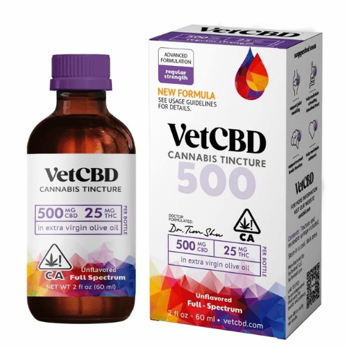 CBD 500mg/ THC 25mg Tincture by Vet CBD, $64.00