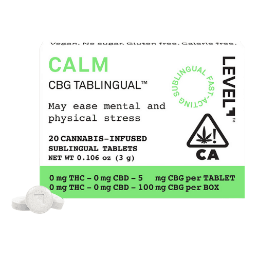 Level Calm CBG Tablingual Tincture cannabis