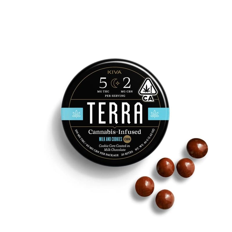 5:2 Milk and Cookies CBN Edibles by Kiva, $24.00