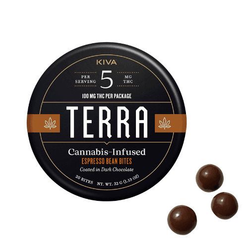 Espresso Beans Edibles by Kiva, $22.00