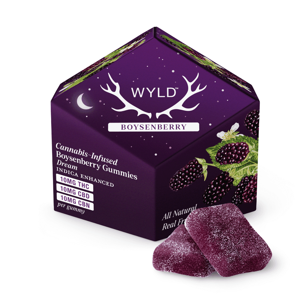 CBN Boysenberry Edibles by WYLD, $22.00