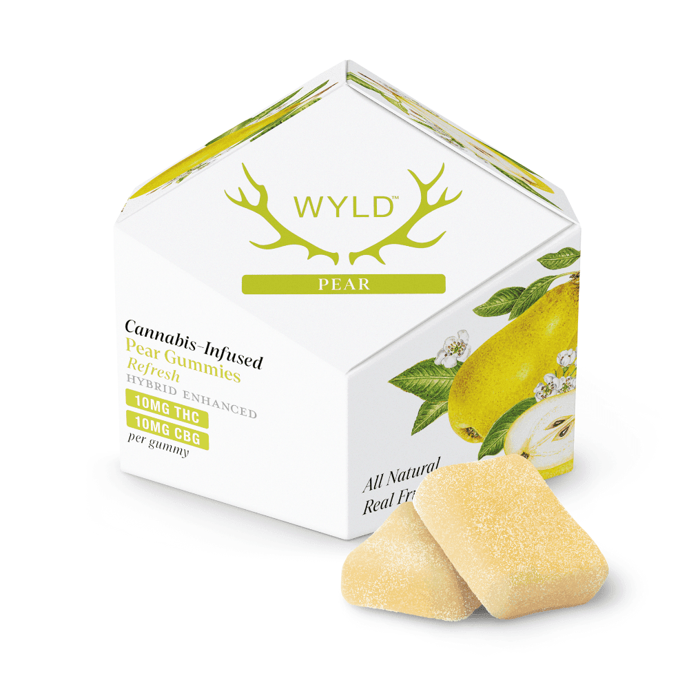 1:1 Pear Edibles by WYLD, $21.00