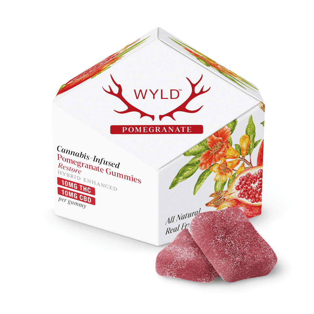 1:1 Pomegranate Edibles by WYLD, $21.00