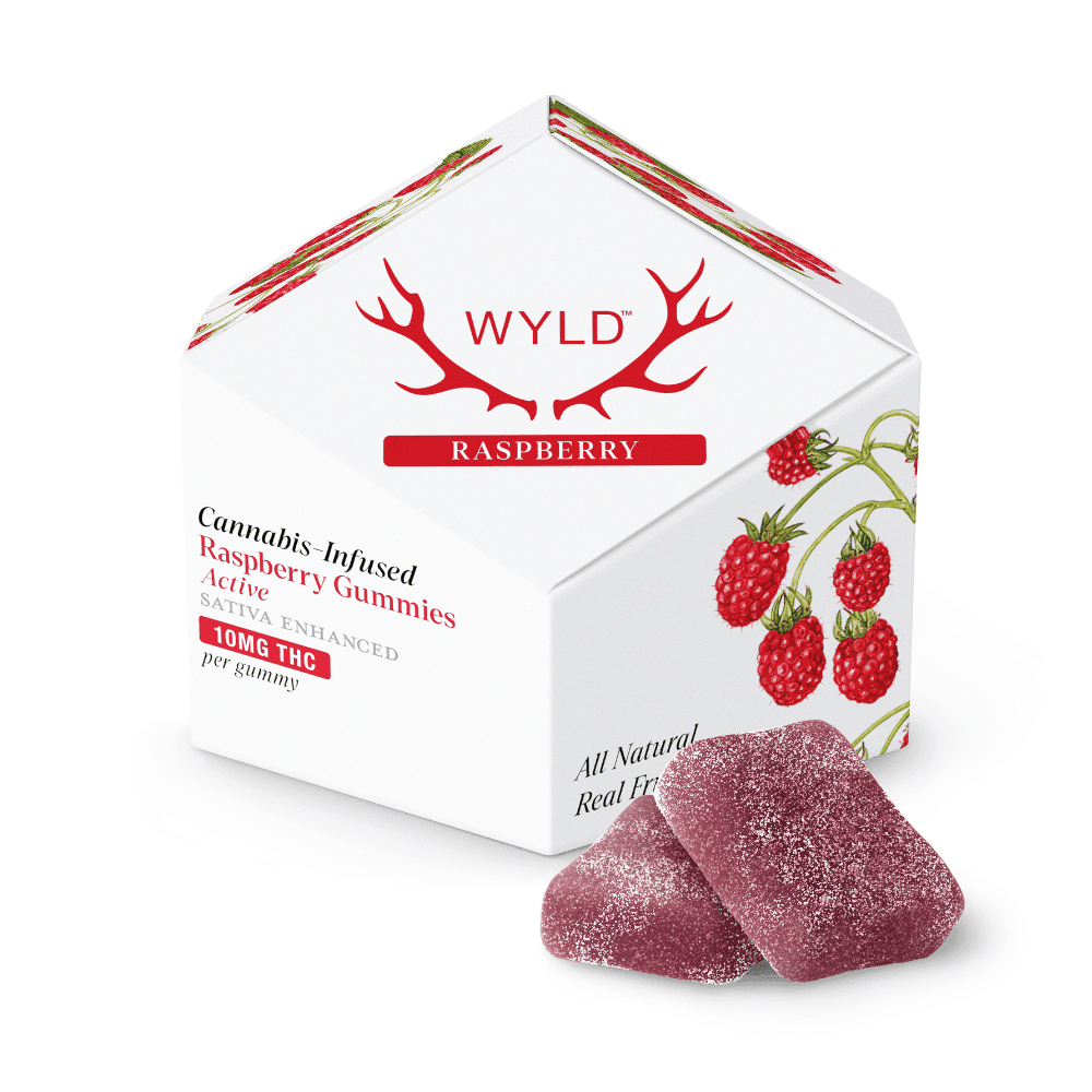WYLD Raspberry Fruit Chews - 100 mg Edibles cannabis