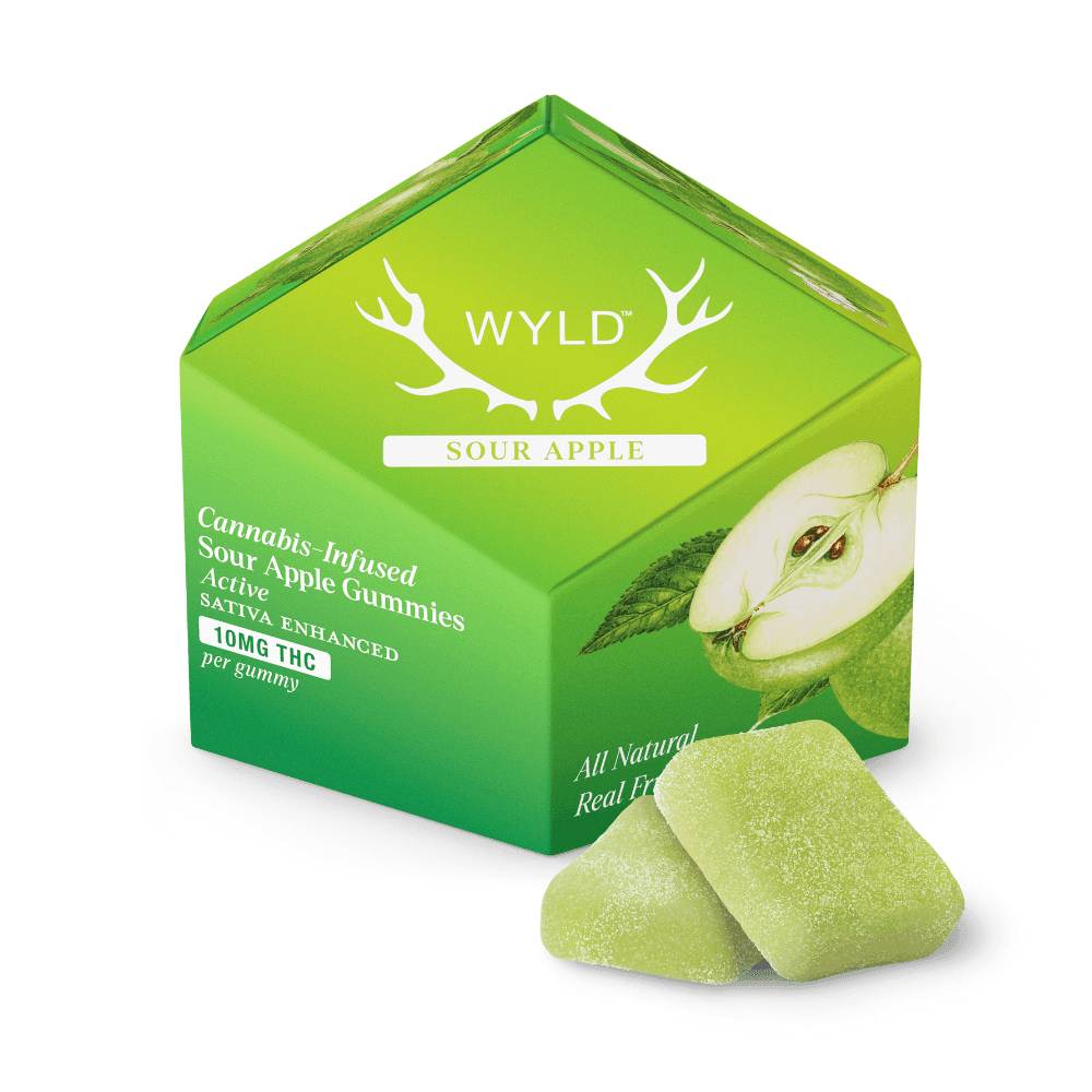 Wyld Apple Sour Fruit Chews - 100 mg Edibles cannabis