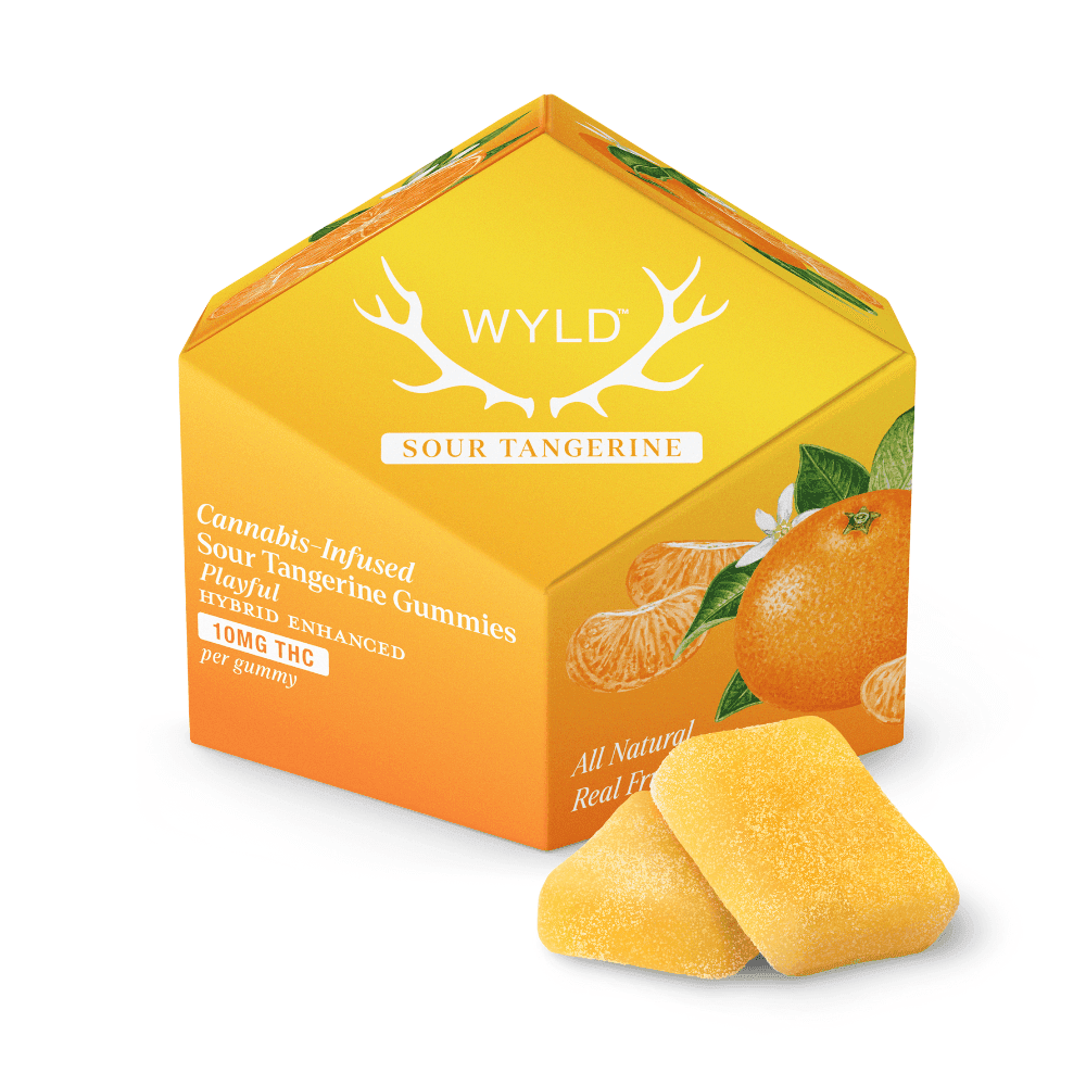 WYLD Sour Tangerine Fruit Chews - 100 mg Edibles cannabis