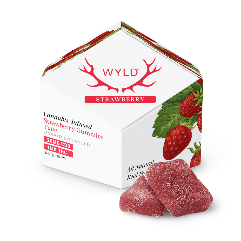 20:1 Strawberry Edibles by WYLD, $21.00