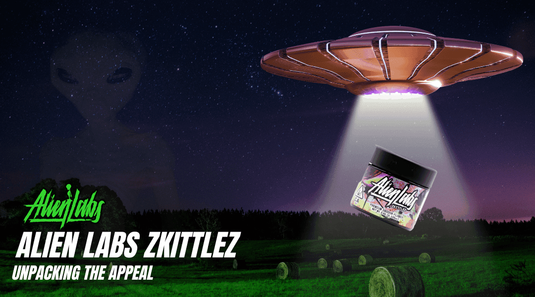 Unleash the Extraterrestrial Delight of Alien Labs' 3.5g Zkittlez Flower